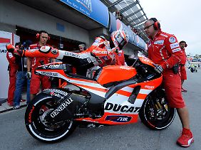 Ducati-Maschinen sind bei jedem Grand Prix zu bewundern. 
