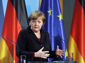 Laut Angela Merkel wird am Sparprogramm nicht gerüttelt.