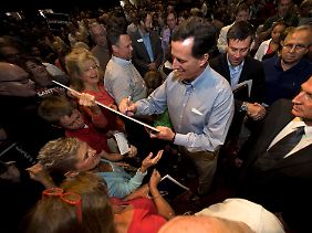 Santorum begann den Wahlkampf mit dem kleinsten Budget aller Kandidaten.