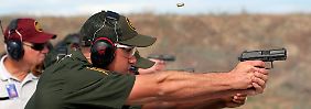 Auch US-Grenzpatrouillen an der Grenze zu Mexiko trainieren mit Waffen von Heckler & Koch.