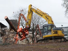 Die erste Bäume im Schlossgarten in Stuttgart wurden bereits gefällt.