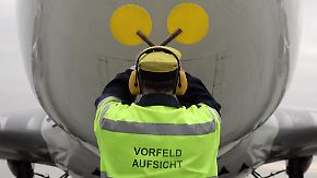 Fraport will Hälfte der Flüge abwickeln: Flugfeld-Kontrolleure streiken