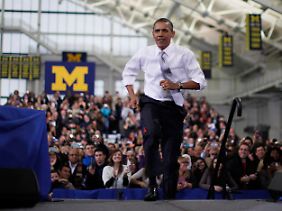 Obama zu Besuch in Michigan: Die Rettung der Autoindustrie wird hier von den meisten begrüßt.
