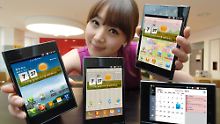 Durch sein 4:3-Format sieht das LG Optimus Vu wie ein kleines iPad aus.