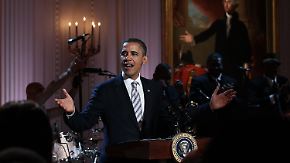 Party im Weißen Haus: Obama singt beim Blues-Abend