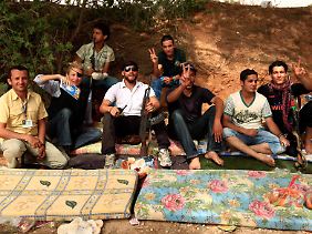 Colvin besuchte auch libysche Rebellen in Misrata.