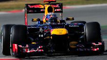 Weltmeister Sebastian Vettel kommt mit seinem neuen Red Bull richtig gut zurecht.