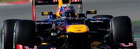 Weltmeister Sebastian Vettel kommt mit seinem neuen Red Bull richtig gut zurecht.