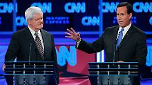 Bei der CNN-Debatte im Oktober 2011 wurde Santorum kaum wahrgenommen - das hat sich geändert.