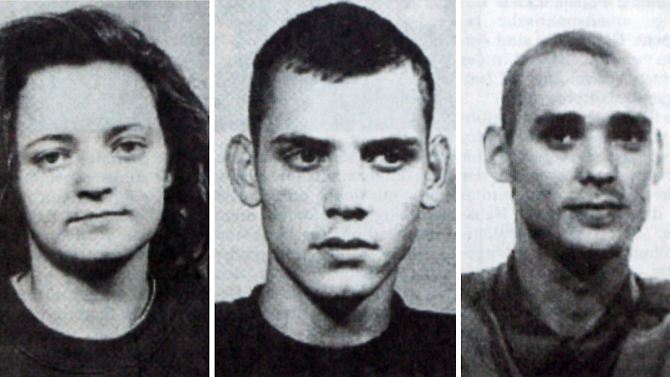 Beate Zschäpe (v.l.), Uwe Böhnhardt und Uwe Mundlos, die Zwickauer Terrorzelle.