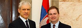 Boris Tadic, deutlich.