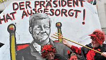 Beim 13. Rosensonntagsumzug in der Leipziger Innenstadt.