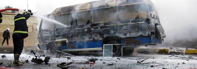 Allein bei den Anschlägen in Bagdad starben 20 Menschen.