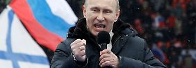 "Wir sind ein Siegervolk", sagt Putin auf einer Wahlkampfveranstaltung. Zumindest musikalisch sind die Russen ganz weit vorne.