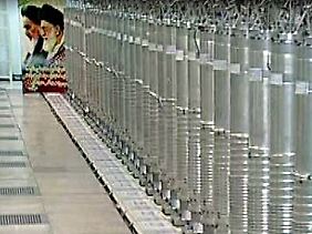 Iranische Fernsehaufnahme einer Atomanlage in Nathans.