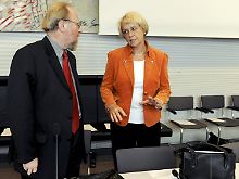 Thierse und seine innerparteiliche Konkurrentin.