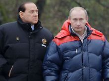Freunde fürs Leben: Berlusconi und Putin.