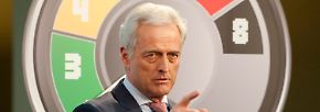 Verkehrsminister Peter Ramsauer erläutert den neuen Punkte-Tacho.
