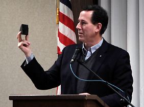 Rick Santorum spricht in Perrysburg, Ohio.