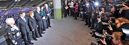 Norbert Lammert und seine Stellvertreter.