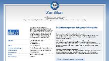 Das TÜV-Zertifikat wird für ein Jahr vergeben - im Internet eine halbe Ewigkeit.