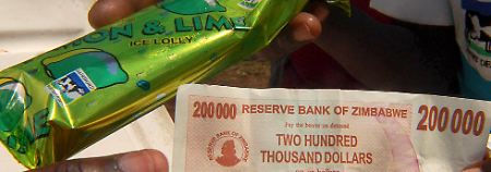 Hyperinflation ist in Simbabwe leider nicht unbekannt. 