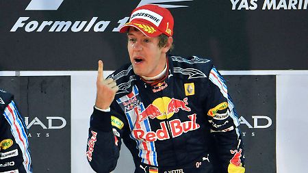 Da freut er sich: Sebastian Vettel.
