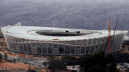 Fast fertig: Green-Point-Stadion in Kapstadt.