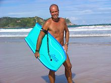 Gleich verliebt: Seppo Suomela am Strand von Rio.