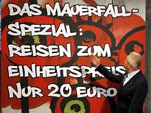 Das Mauerfall-Spezial ist nur für wenige Stunden erhältlich - von 18.57 Uhr bis 03.00 Uhr am nächsten Morgen.