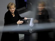 Angela Merkel bei der ersten Regierungserklärung der neuen Legislaturperiode.