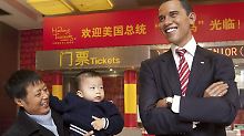 China bereitet sich auf den Besuch des US-Präsidenten vor - vorerst mit einem Wachs-Obama.
