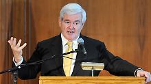 Das Geld wird knapp: Obama-Herausforderer Newt Gingrich muss sparen.