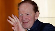 Ohne Sheldon Adelson dürfte der Wahlkampf von Newt Gingrich am Ende sein.