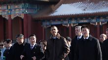 Obama in der "Verbotenen Stadt".