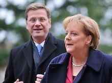 Der Vizekanzler und die Kanzlerin sind mit den Ergebnissen der Klausur zufrieden. 
