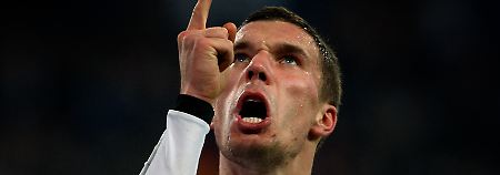 Fast keinen Kommentar gab es von Lukas Podolski.