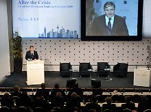 Josef Ackermann auf der European Banking Congress.