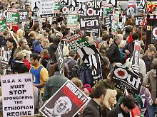 Tausende Briten fordern 2008 den Rückzug aus dem Irak-.