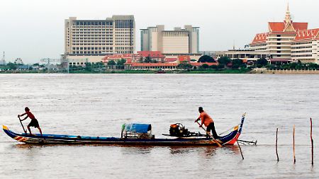 Auf dem Mekong bei Phnom Penh.