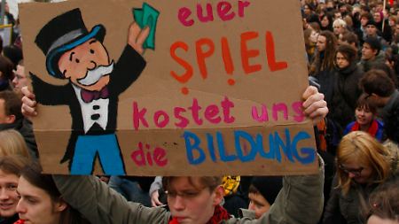 Sparen an der falschen Stelle? Die Wut der Studenten über die unterfinanzierte Bildung ist groß.