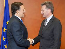 Barroso und Oettinger werden künftig viel miteinander zu tun haben.