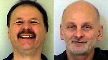 Die Polizeifotos zeigen die flüchtigen Michael Heckhoff (l) und Peter Paul Michalski.