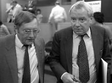Böhme 1985 mit "Spiegel"-Verleger Rudolf Augstein.