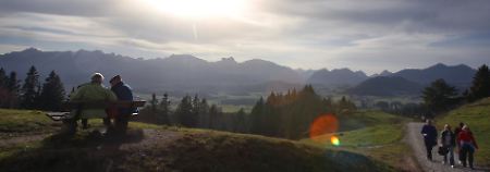 Bei Wanderern und Wintersportlern beliebt: die Alpen.