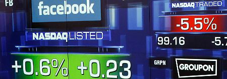 Nur um müde 0,6 Prozent konnte der Aktienkurs von Facebook am ersten Handelstag zulegen.