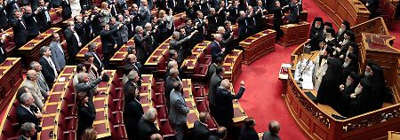 Ein kurzes Vergnügen: Nach zwei Tagen ist dieses griechische Parlament schon wieder Geschichte.