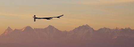 "Solar Impulse" auf dem Weg nach Afrika.