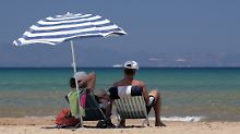 Am Strand bei Loutra Kilini im Westen der Halbinsel Peloponnes.