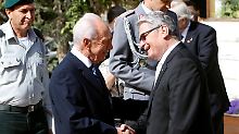 Staatsbesuch in Israel: Gauck besorgt über Lage in Nahost
